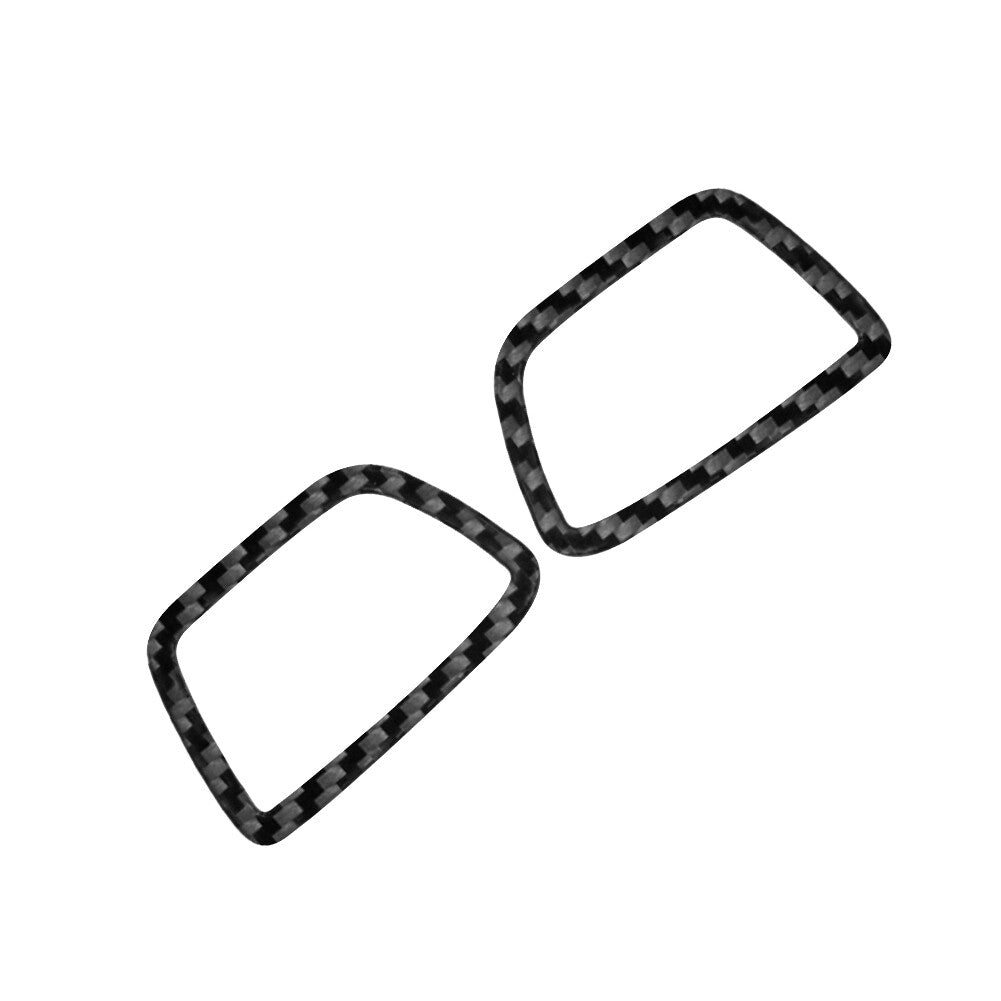 2X Carbon Fiber Defogger Air Vent Frame Trim for Honda Ridgeline 2017-2020