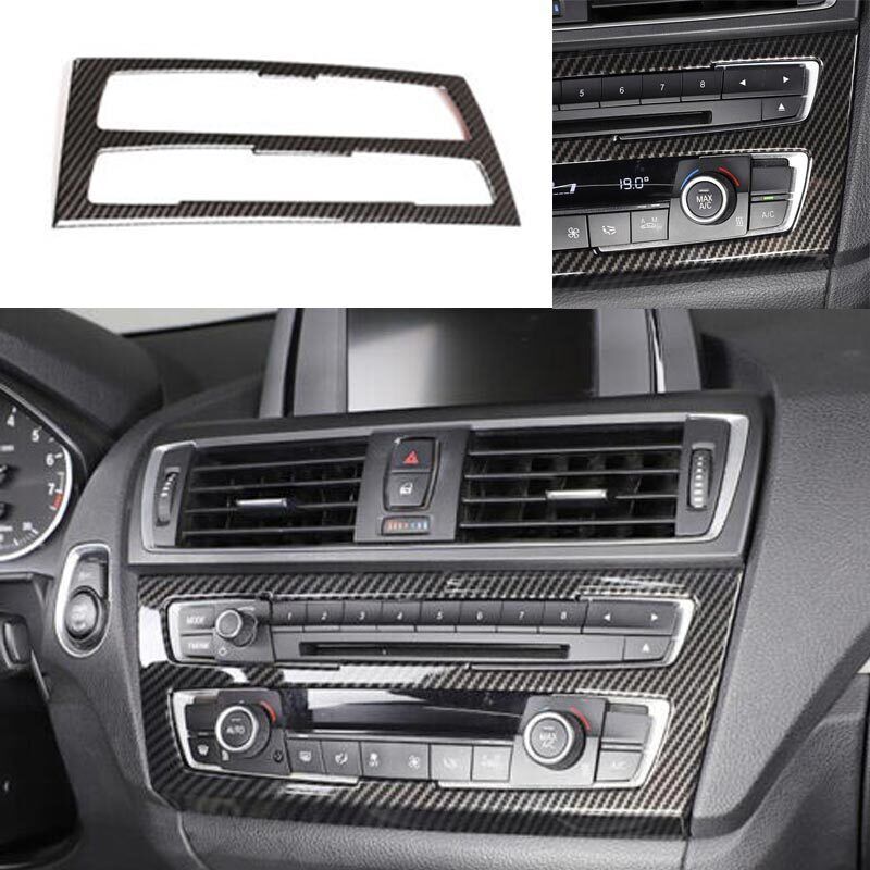 AC Switch for BMW F20 F21 F22 F23 Panel Trim Carbon Fiber Style Central Console