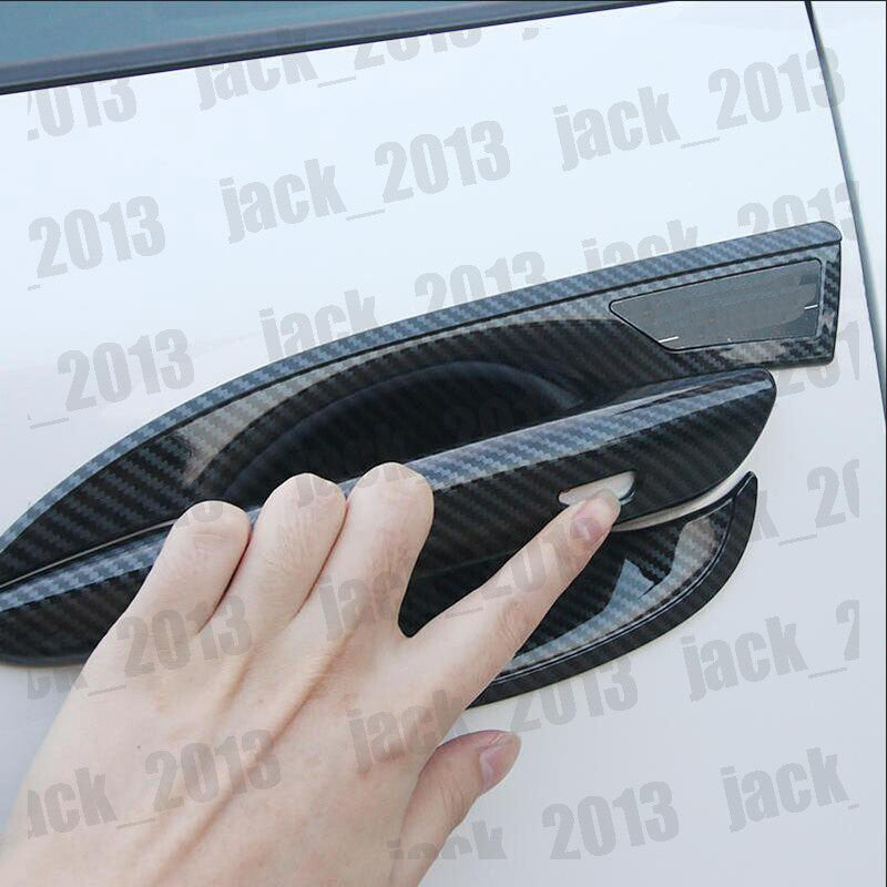 for Mazda 3 Axela 2020-2023 Carbon Fiber Car Side Door Handle Cover Trim 4pcs