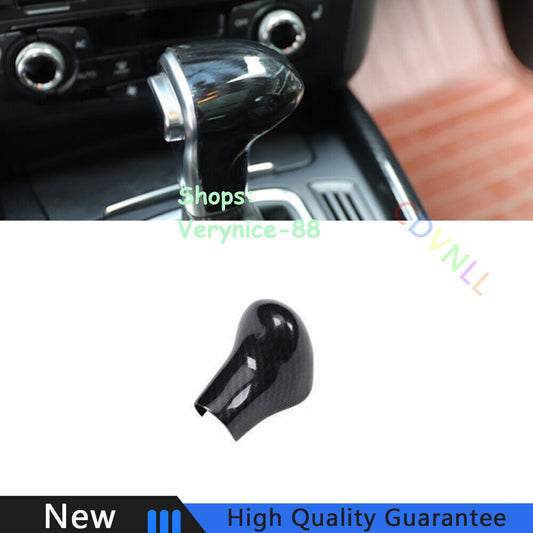 for Audi A4 A5 2009-2016 Carbon Fiber Car Gear Shift Knob Shifter Lever Trim 1P