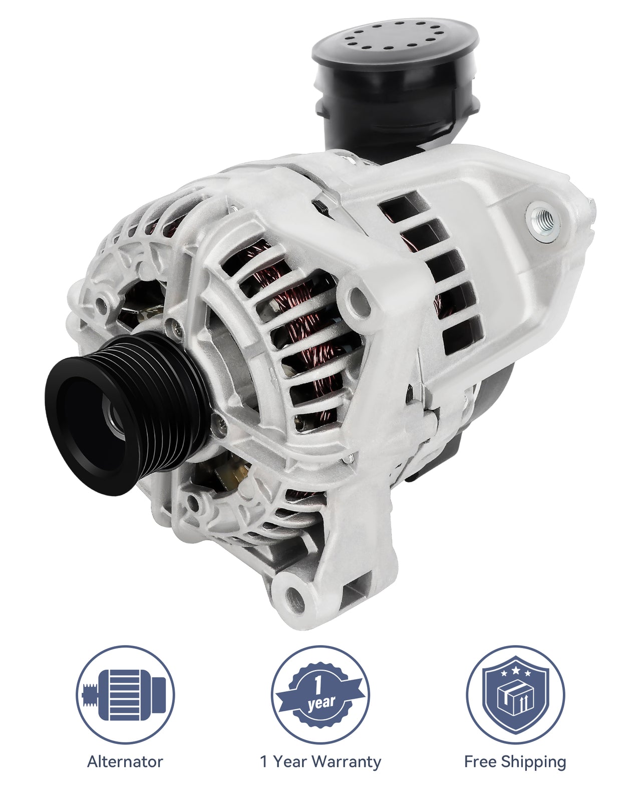 Fit for 2002-2006 for BMW 325CI 2.5L 330CI 3.0L Silver Alternator 12-31-1-432-980