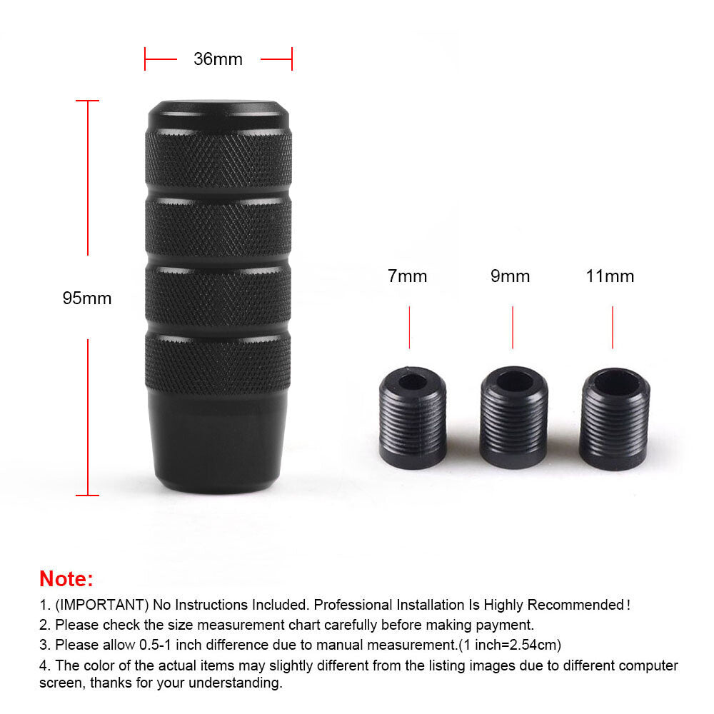 95mm Non-Slip Gear Stick Shifter Shift Knob Aluminum Alloy Manual Transmission Q