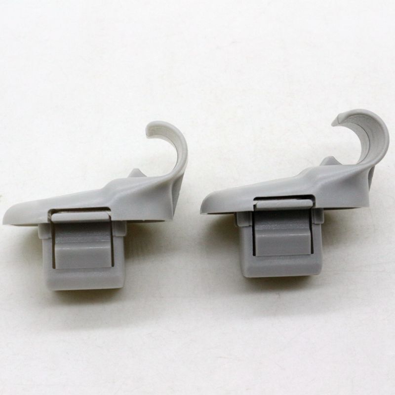 2-Piece Gray Sun Visor Clip Kit (Left and Right) LC6269261B77 for Mazda 3, 5, 6, CX-7, CX-9
