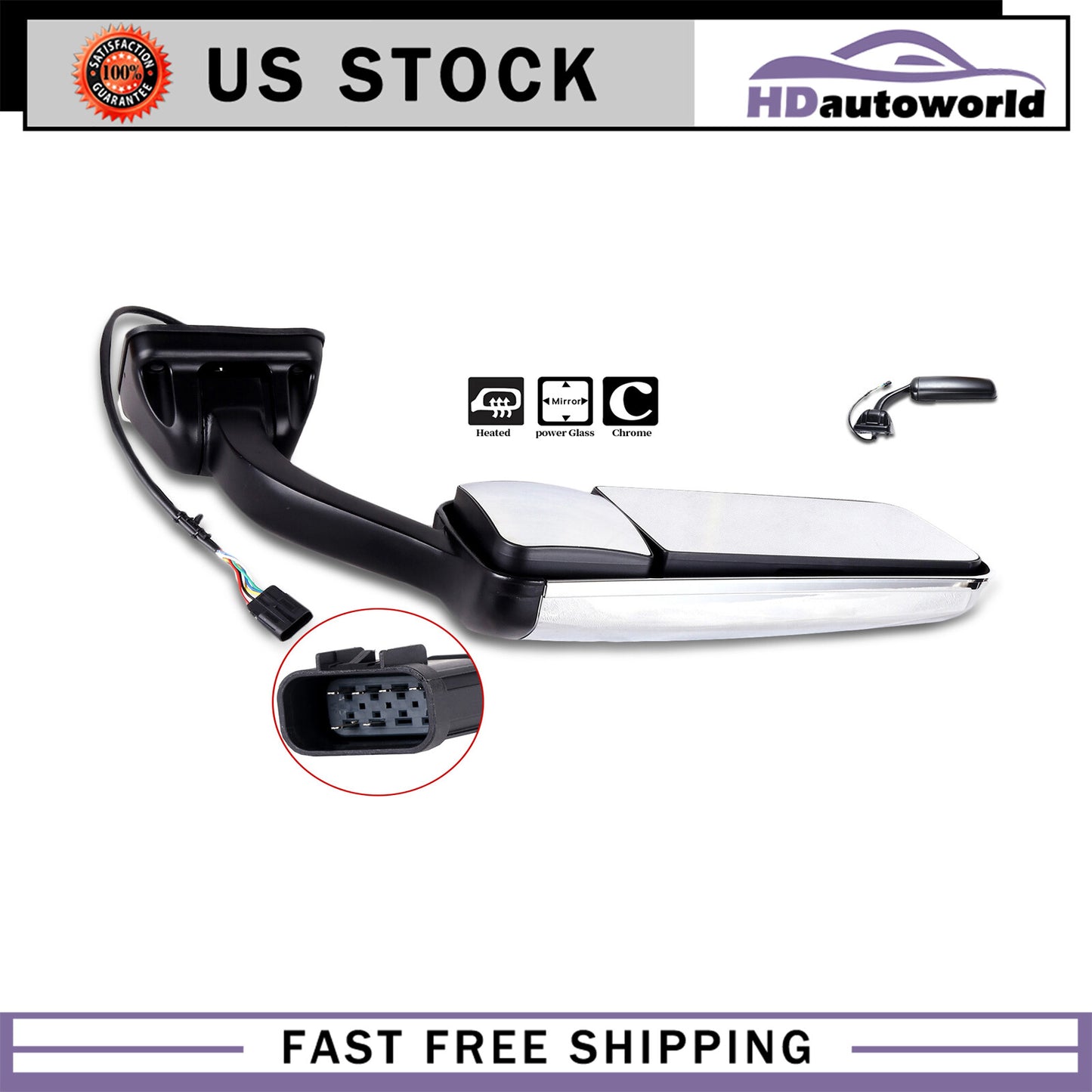360 Adjustable Convex Rimless Rearview Side Mirror For KOVE 450 Rally 2023-2024 E