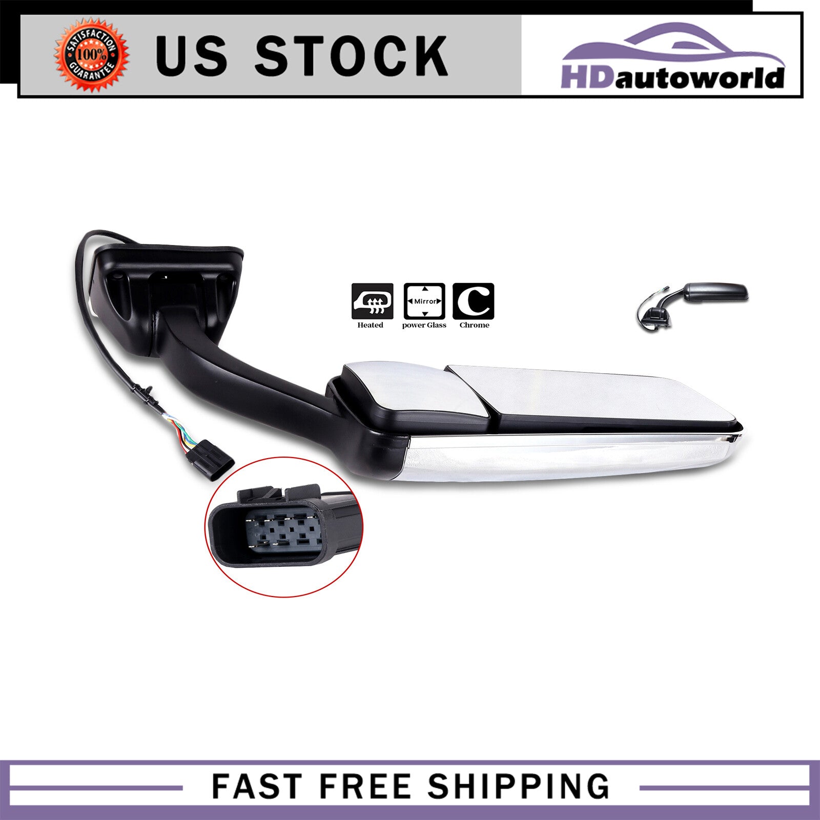 360 Adjustable Convex Rimless Rearview Side Mirror For KOVE 450 Rally 2023-2024 E