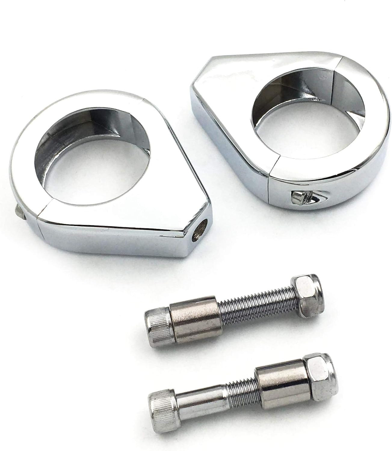 39mm Fork Turn Signal Indicator Light Relocation Bracket Clamps Fits for Harley