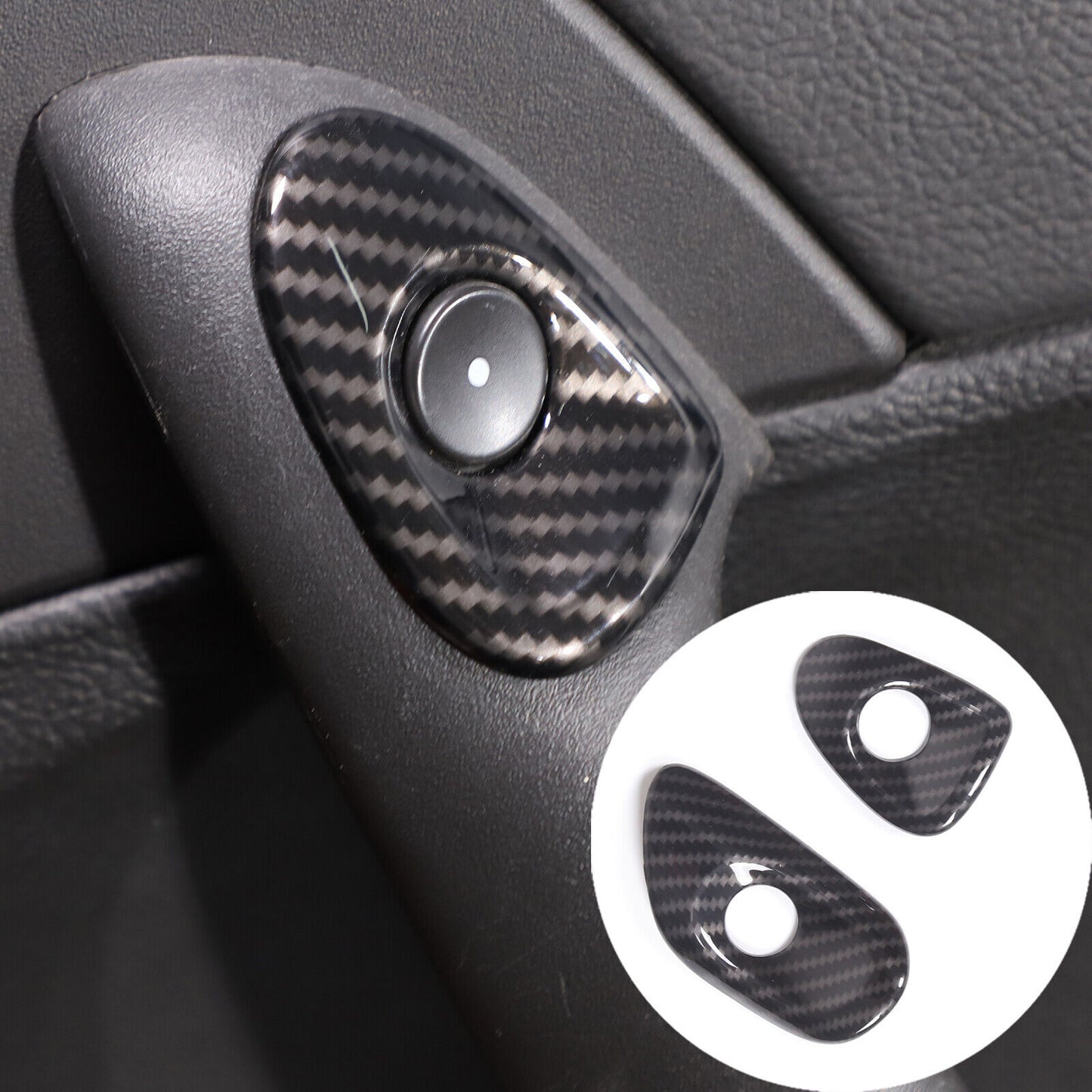 for Corolla 2019-23 Dashboard Center Air Vent Cover Trim Carbon Fiber- v