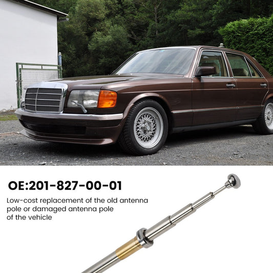 1x Power Antenna Mast Replacement For W124 W126/W201/C107/R107 1x Radio Antenna v