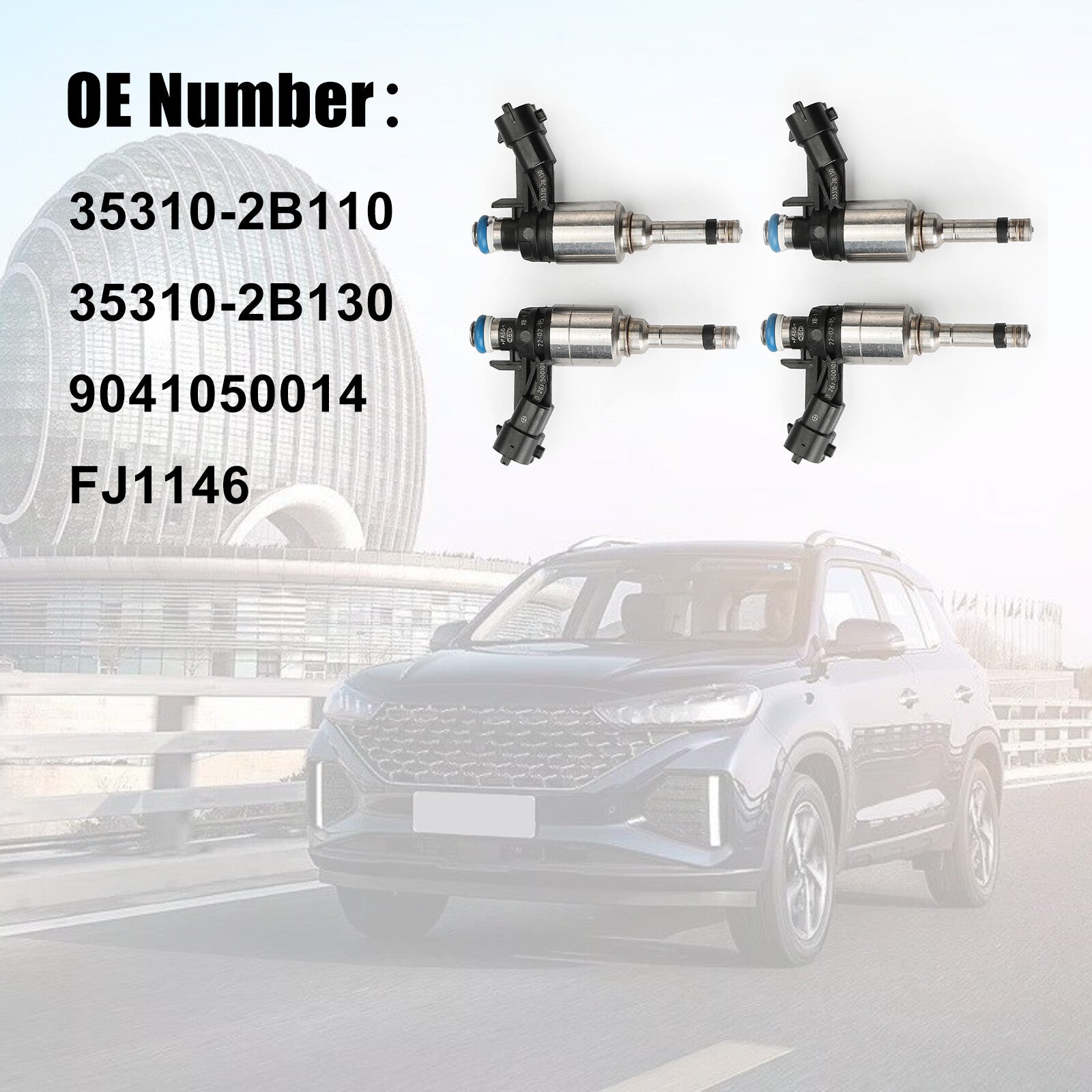 4PCS Fuel injectors 35310-2B130 For 2012-2017 for Hyundai for Veloster Accent for Kia 1.6L v