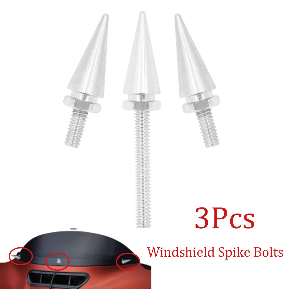 Chrome windshield nail bolts and screws for Harley Toruing Electra Glide 2014 - 2023 - n