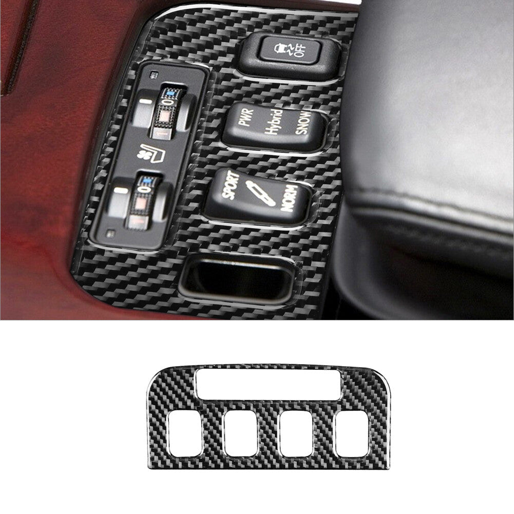 Carbon Fiber Interior for Seat Heated Button Cover Trim for Lexus GS300/350/450h/460
