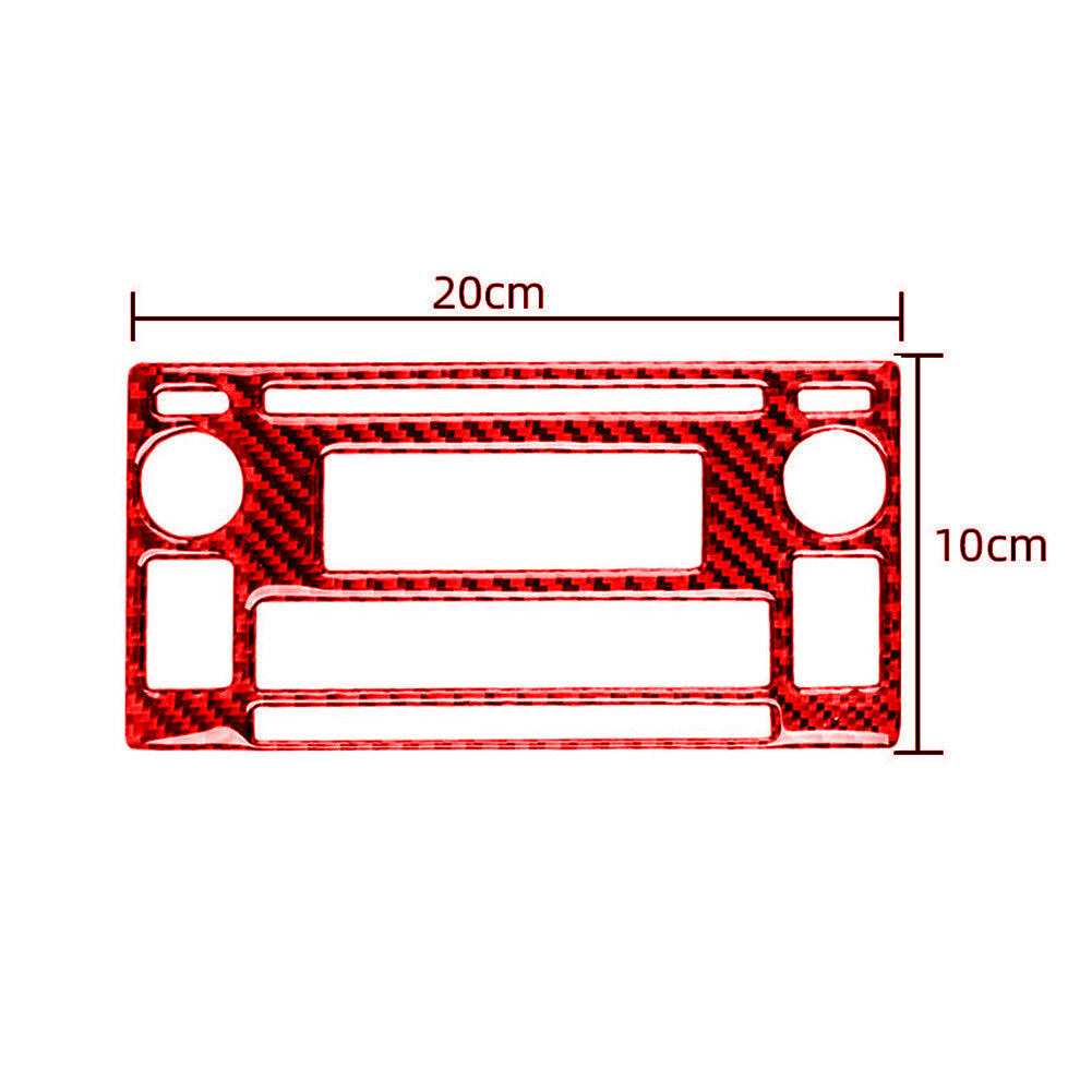 Carbon Fiber Control Car Light Switch Cover Trim For 718 2016-2022 v