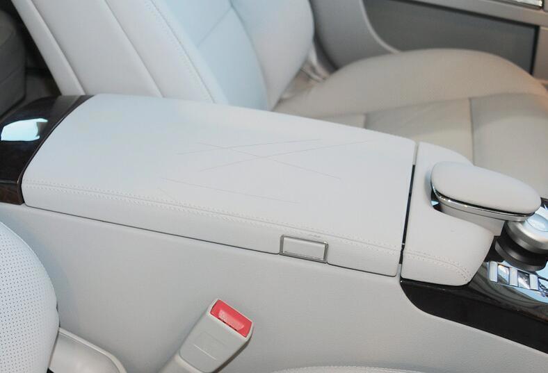 for Benz S-Class W221 2009-2012 Bright Black Console Armrest Box Panel Cover n