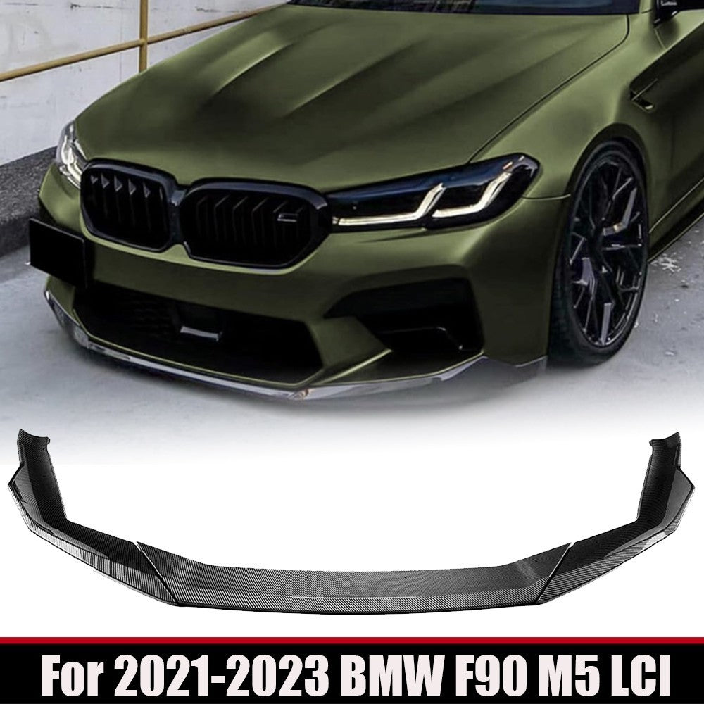 Performance Style Carbon Fiber Front Bumper Lip Kit For 2021-2023 for BMW F90 M5 LCI Q