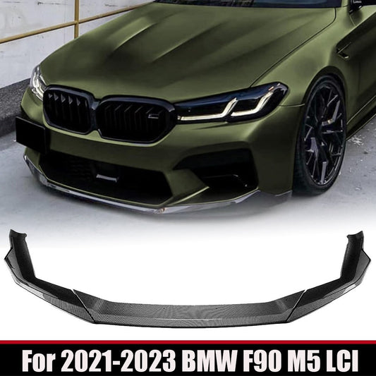 Performance Style Carbon Fiber Front Bumper Lip Kit For 2021-2023 for BMW F90 M5 LCI Q