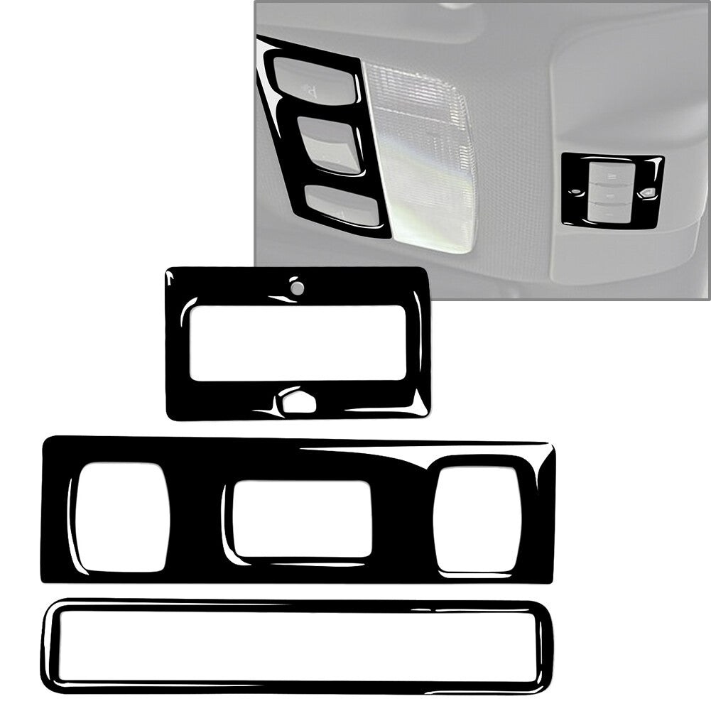 Hardtop Car Reading Light Panel Cover Trims Kit Black for Audi TT 8N 2001-2006
