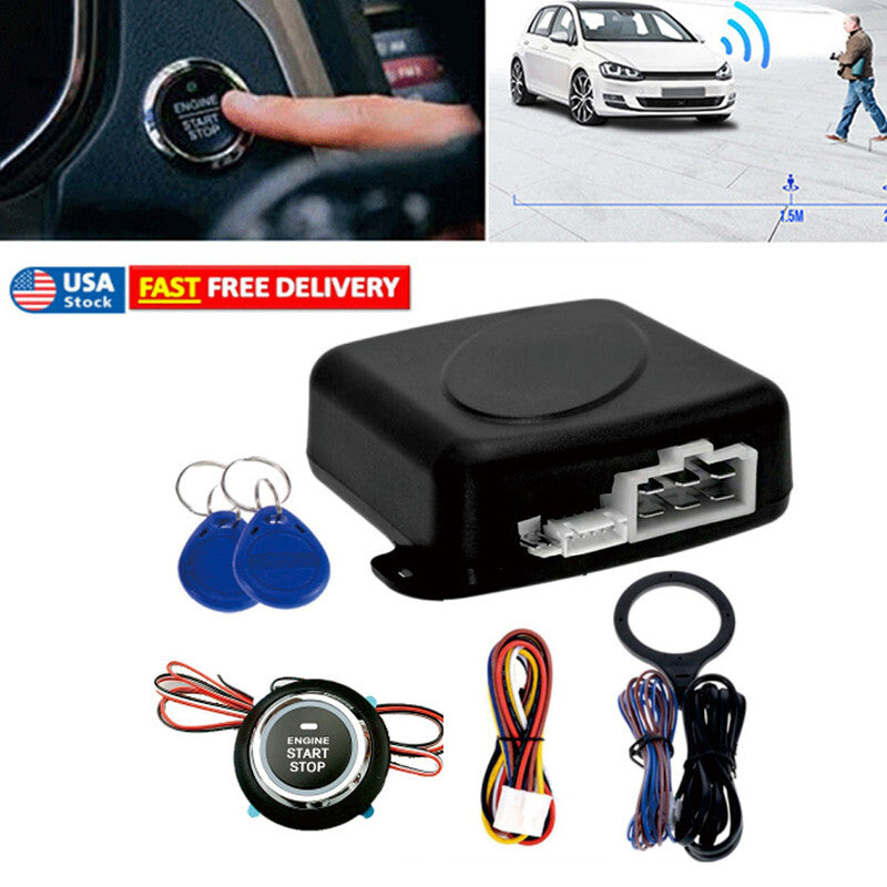 Car modification: ignition switch, engine start button, keyless entry to the US. n