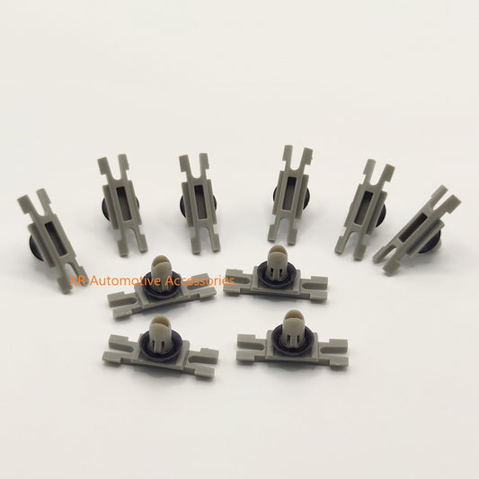 10Pcs for BMW Car Door Window Exterior Chrome Trim Moulding Clips 51137117240