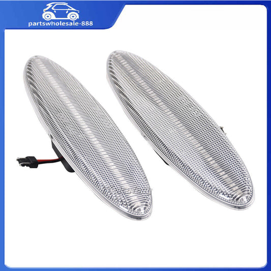 Transparent LED rear fender side marker lights for Chevrolet 03 - 2011 for Corvette C5