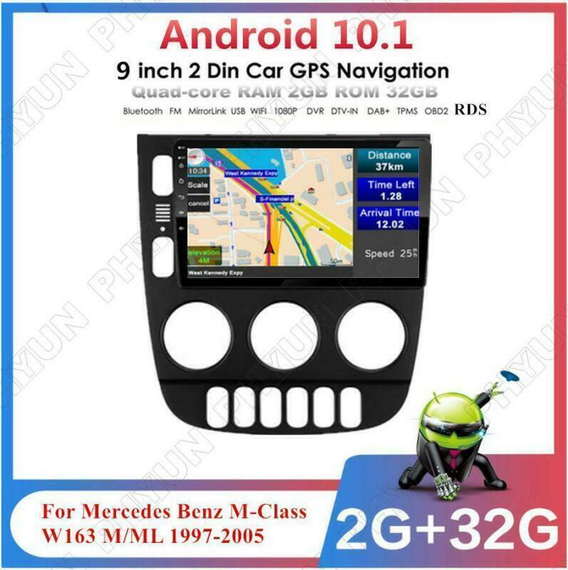Radio GPS Navigation WIFI 2+32GB for Mercedes M-Class W163 ML For 97-05 Android 10.1