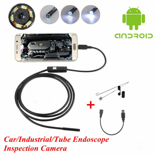 OTG 7mm USB Car/Engine/Tube Endoscope Borescope Inspection Camera for Android