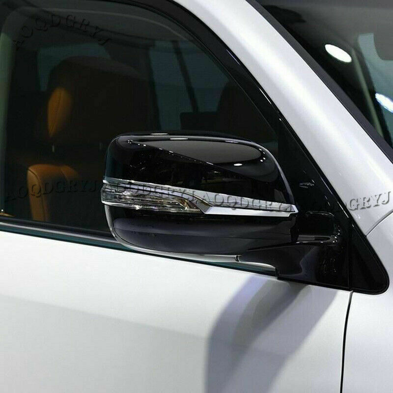 Glossy Black Rearview Mirror Cover Replace for LEXUS LX570 2016-2021 Upgrade kit