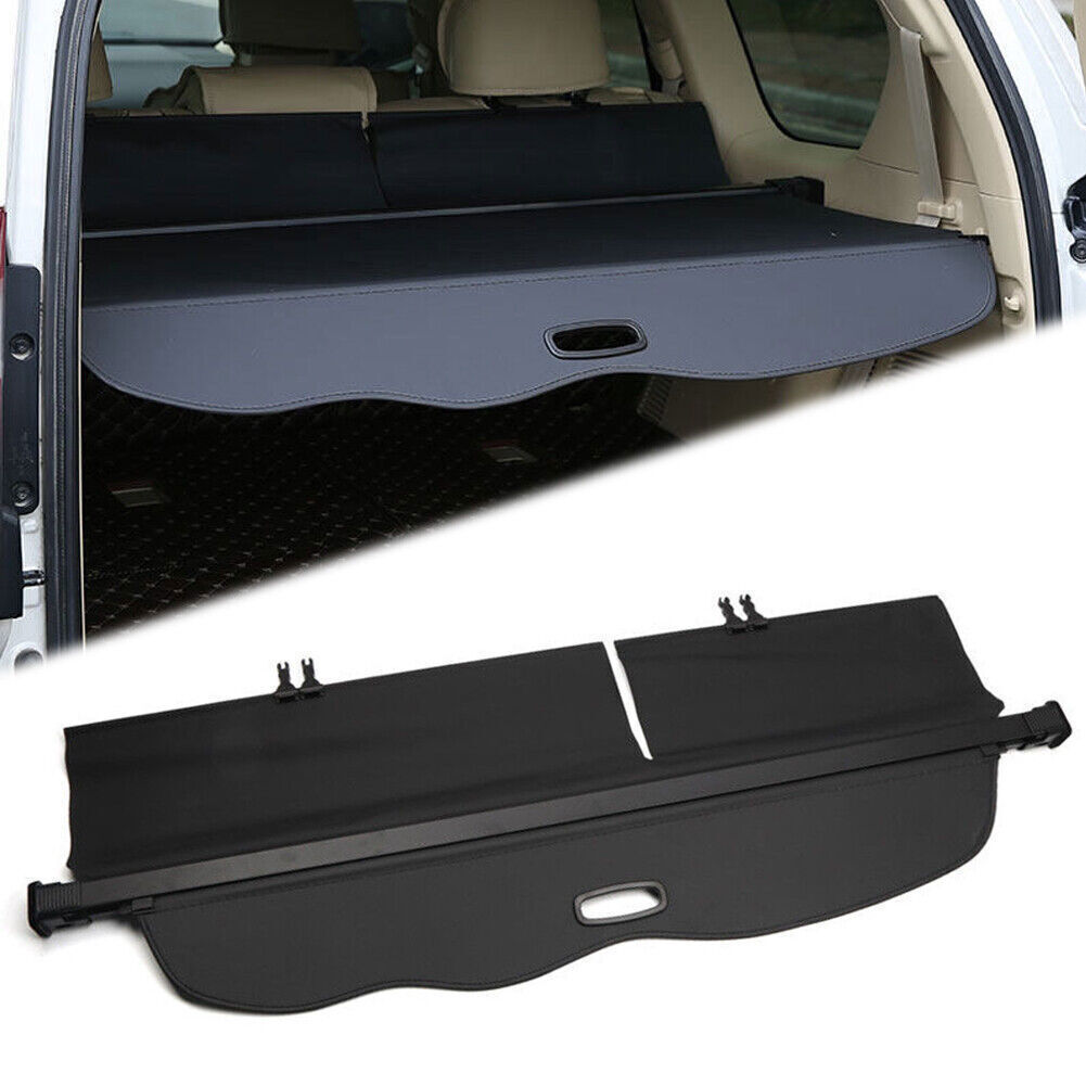 for Toyota Prado FJ150 2010-2018 Rear Trunk Security Cargo Cover Shade Black 1X