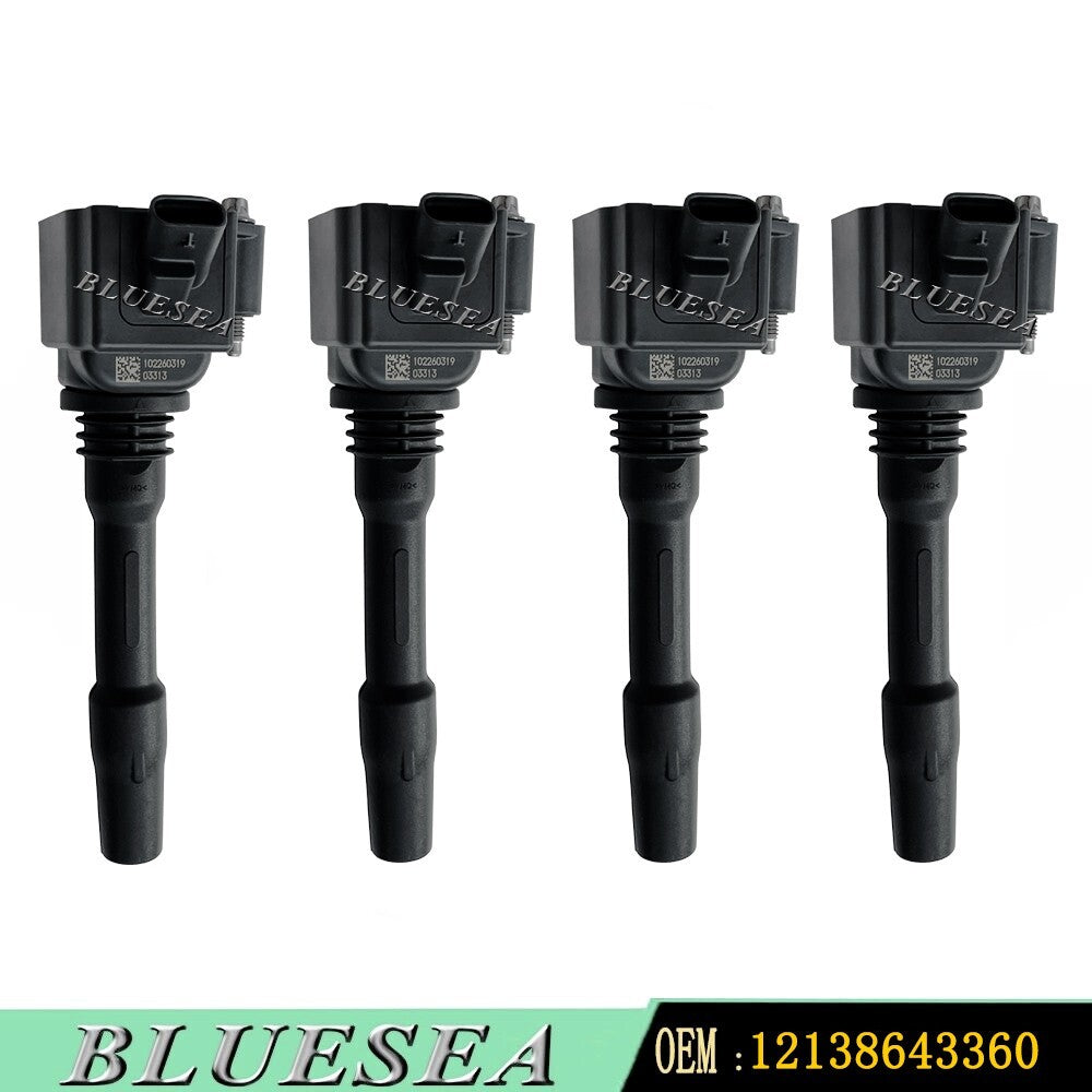 4pcs set 12138643360 ignition coil for BMW 230i 330e 430i 530e 740e X1