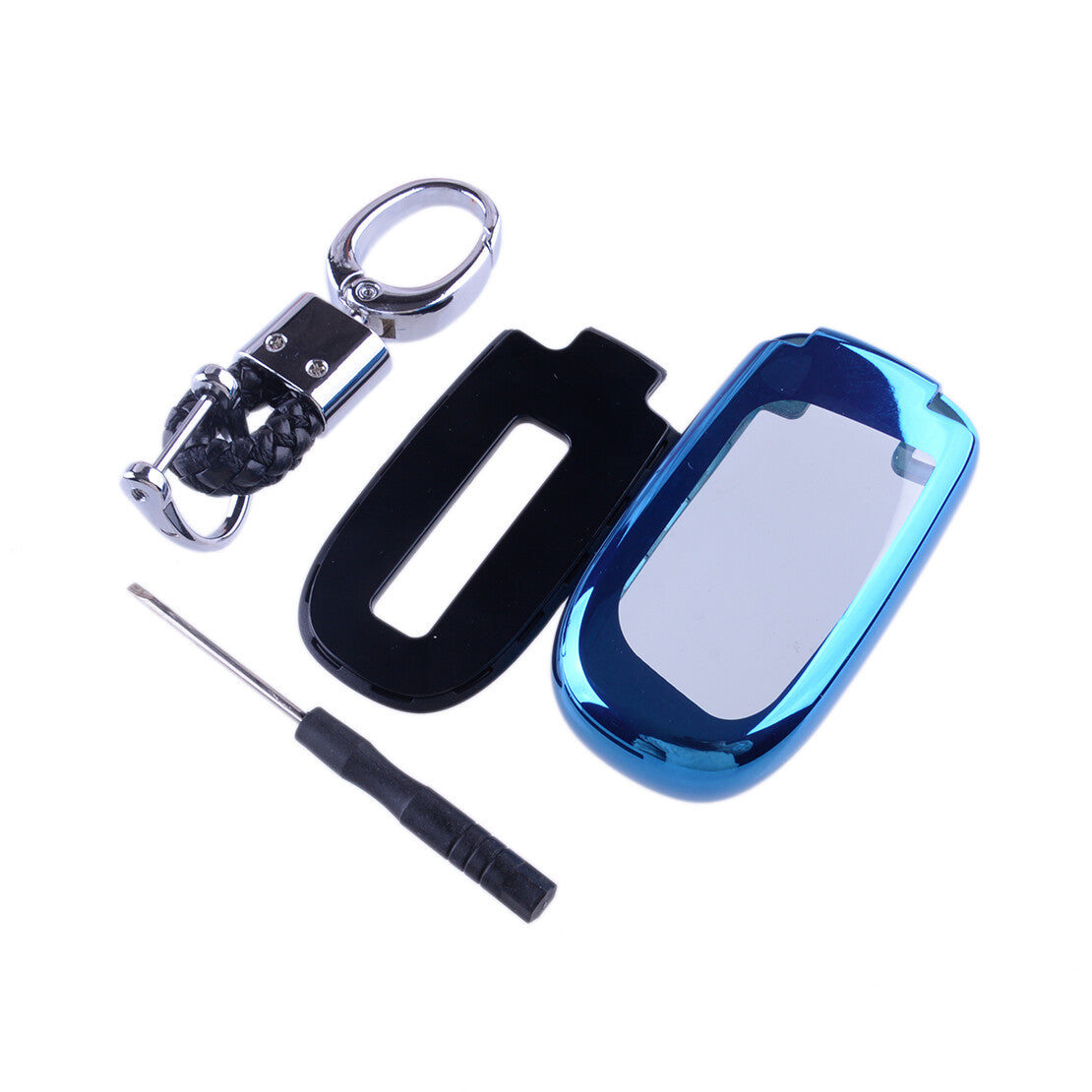 for Smart Key Fob Remote Shell Case Holder Chain Fit for Jeep for Dodge for Chrysler Q