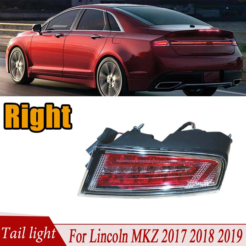 Right LED Rear Inner Tail Light Turn Signal Brake Red for Lincoln MKZ 2013-2019