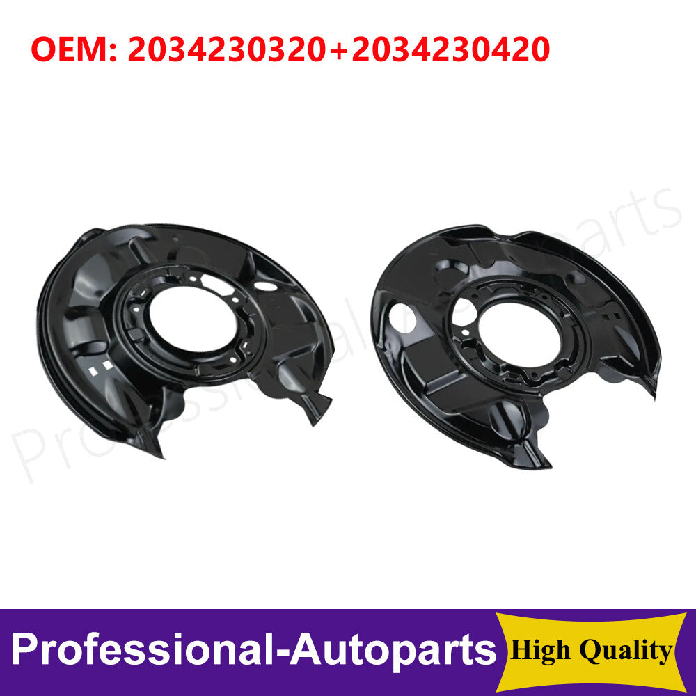 1Pair L+R Brake Dust Shields for MercedesBenz C230 C240 C32 AMG C320 CLK350 C350 Q