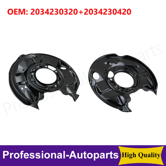 1Pair L+R Brake Dust Shields for MercedesBenz C230 C240 C32 AMG C320 CLK350 C350 Q