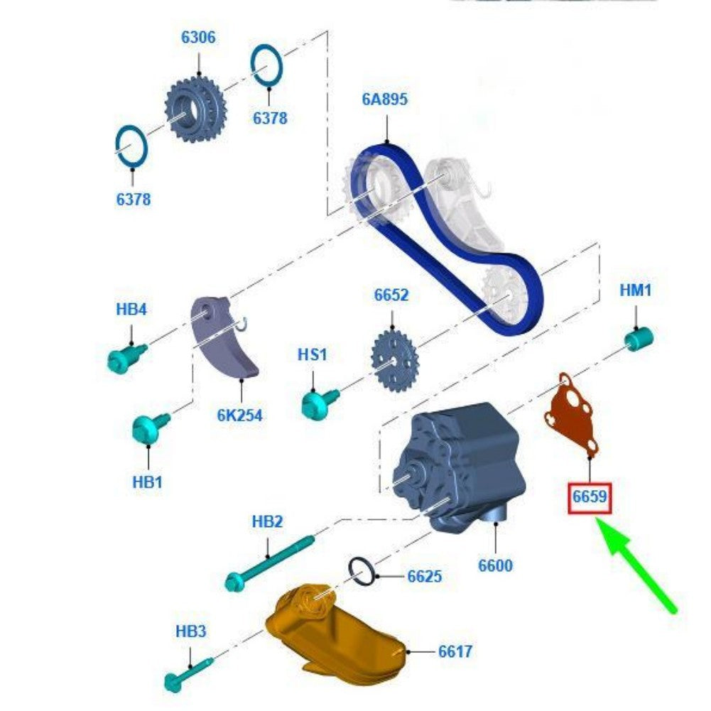 for Ford Focus MK3 C346 Oil Pump Seal