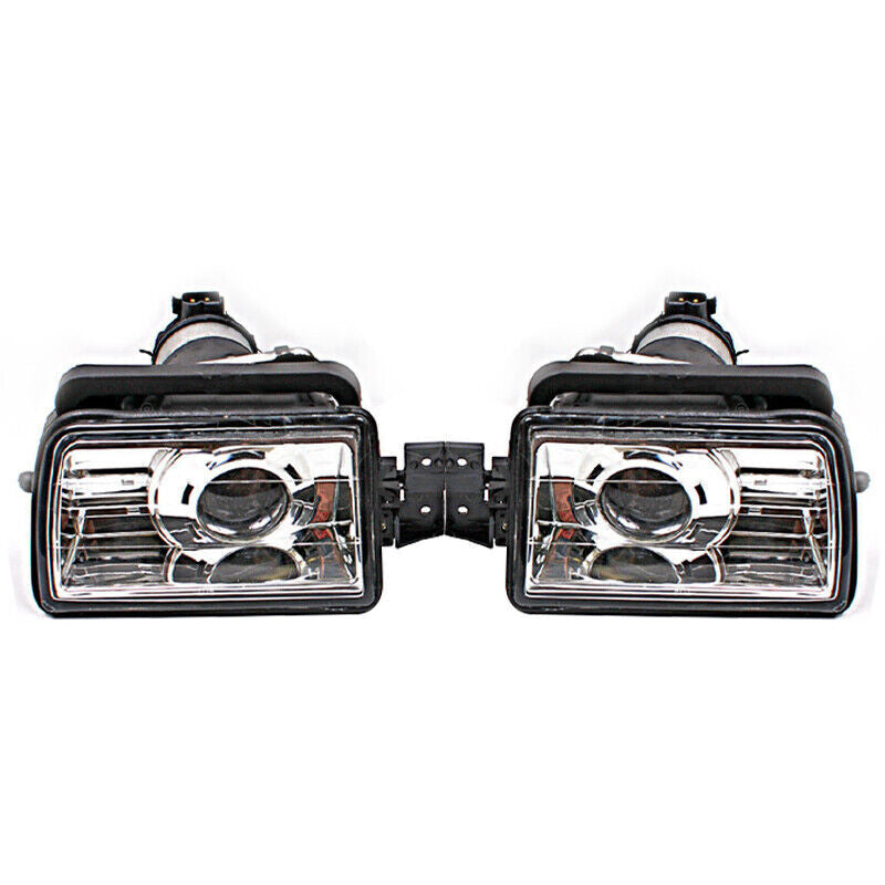 A pair of front bumper fog lights and daytime running lights suitable for 1988-1995 for BMW 5 E34.