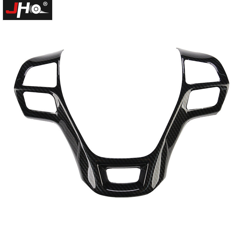 Carbon Fiber Car Steering Wheel Cover Trim Frame Decor for Ford Explorer 2016-19