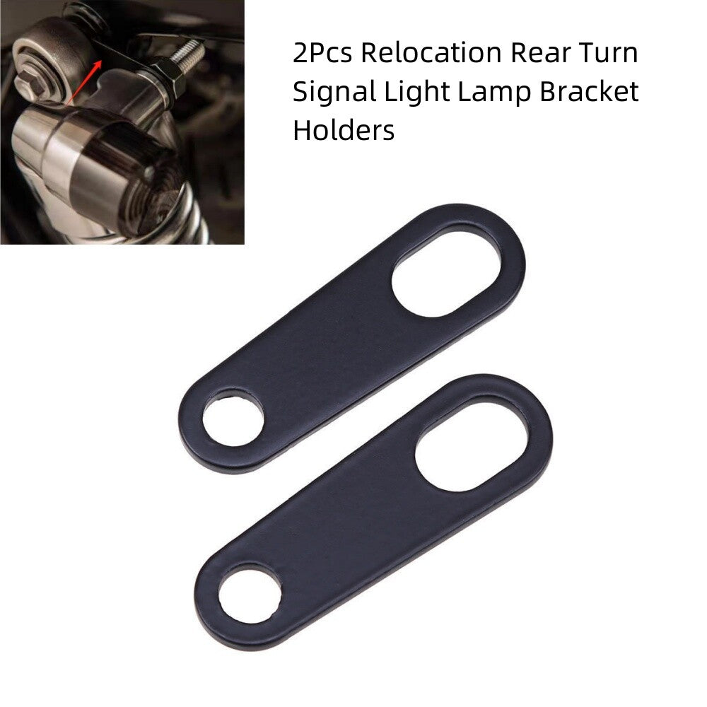 Universal 2Pcs Relocation Rear Turn Signal Light Lamp Bracket Holders for Harley
