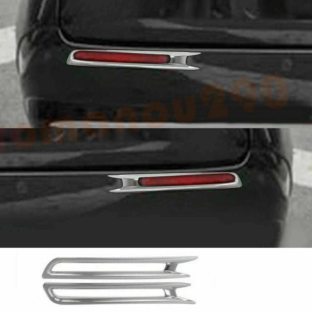 2pcs for Toyota for Sienna 2021-2022 Chrome Car Rear Fog Light Lamp Frame Cover Trim
