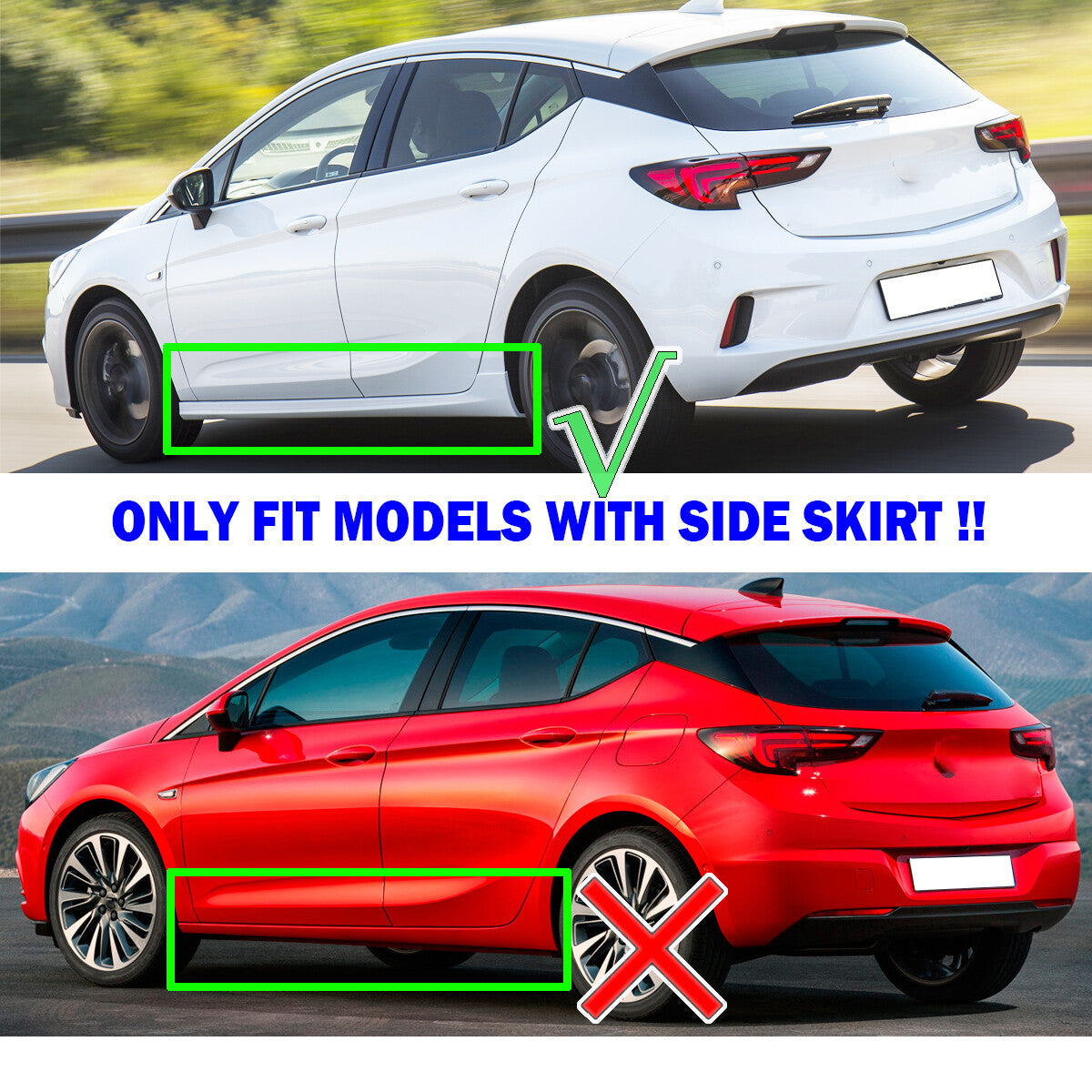 4pcs Mud Flaps Splash Guards for Holden Astra Hatchback BK RS RSV 2016-2020 Q