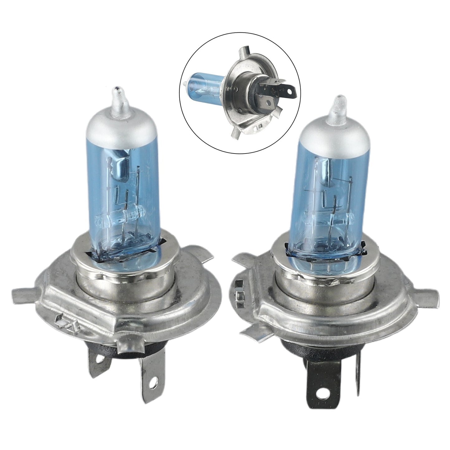H4 9003 HB2 55W Halogen Xenon Headlight Light Bulbs Super White High/Low Beam v