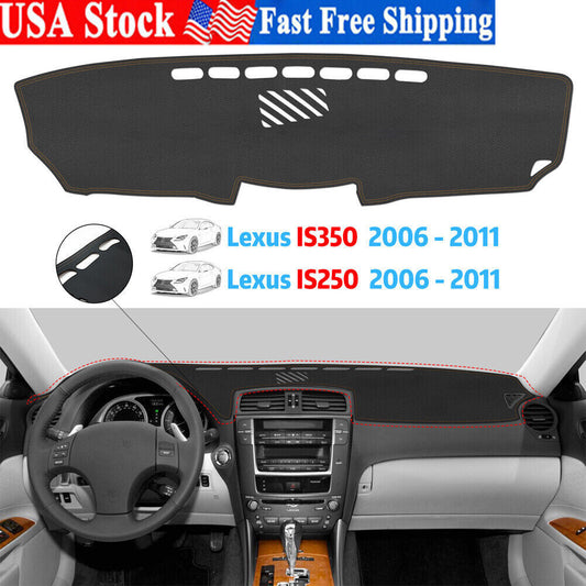 Red Carbon Fiber Center Air Outlet CD Cover Trim for Subaru Forester 2005-2006 v