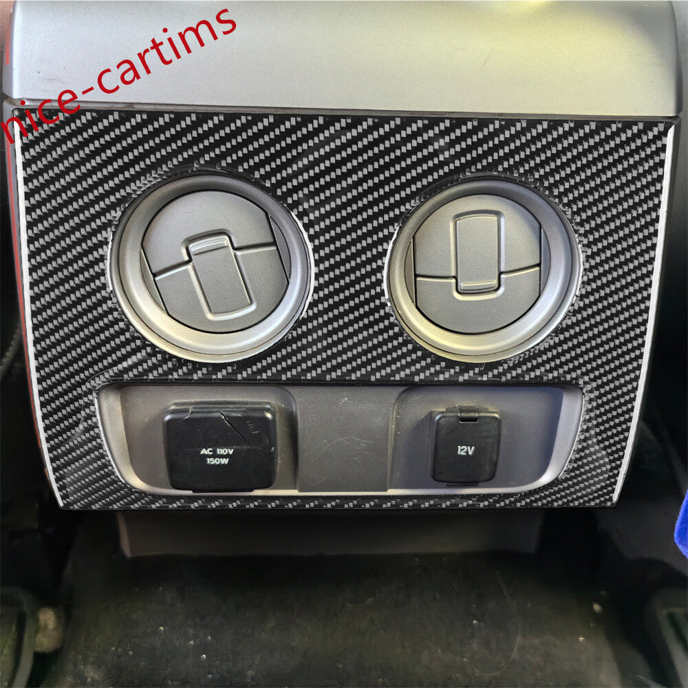 Carbon Fiber Rear Air Vent Outlet Panel Trim for Ford F150 2009-2014 Accessories