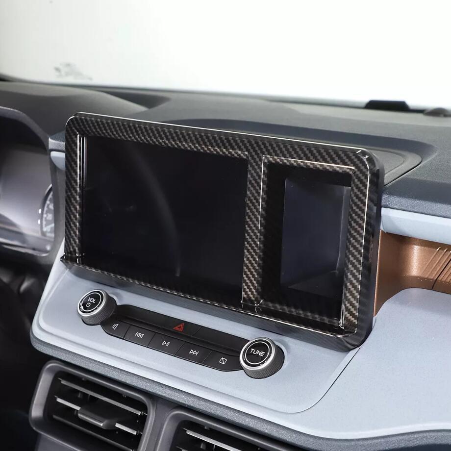 For 2022-2024 Maverick ABS Carbon Center Navigation Screen Frame Cover Trim v