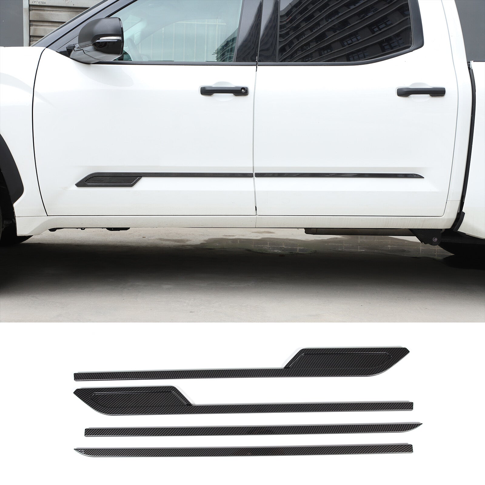 Black electronic handbrake button protector frame suitable for Tundr ā Sequoi ā 2022-23- v