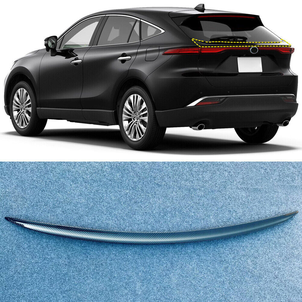 Rear Trunk Spoiler Middle Wing Carbon Fiber For 2020-2023 for Toyota Harrier Venza Q