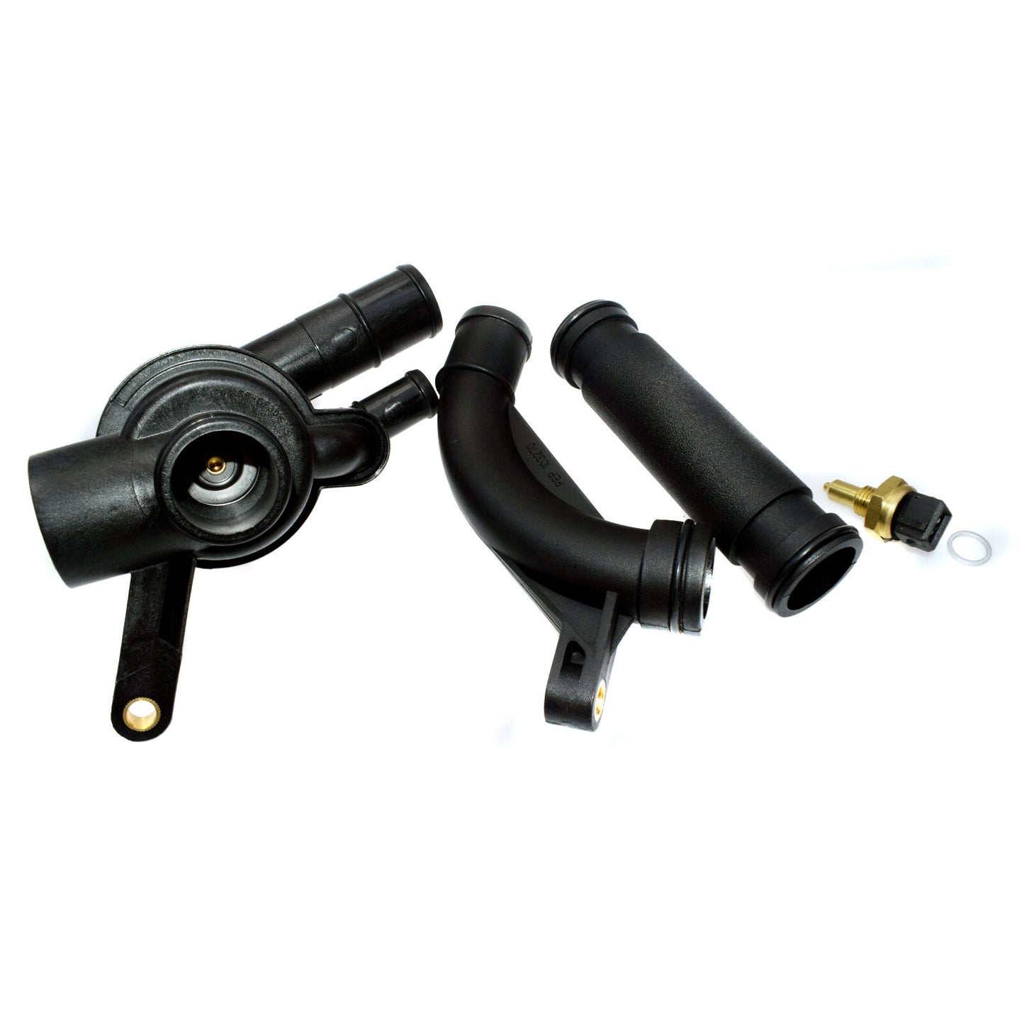 Coolant thermostat housing pipe sensor kit (4 pieces) for ROVER 75 RJ Saloon 2.0 V6 Q