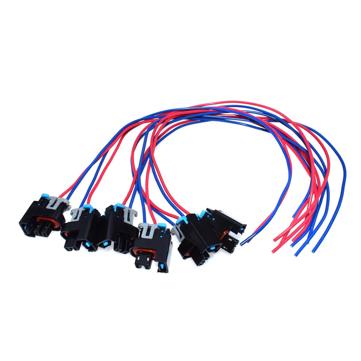 6-Piece Wiring Harness Connector, Bidirectional, Suitable for Universal for Saturn Fuel Injectors 575356 1P1575 PT2135- n