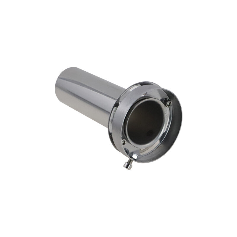 Universal 3.5-inch stainless steel exhaust muffler, round head muffler, adjustable and removable.