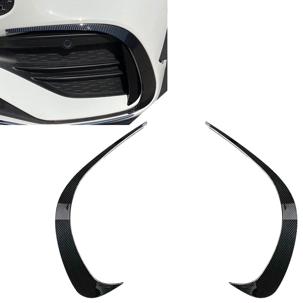 Carbon Fiber Front Fog Light Splitter Spoiler for Mercedes Benz C-Class W206 Q