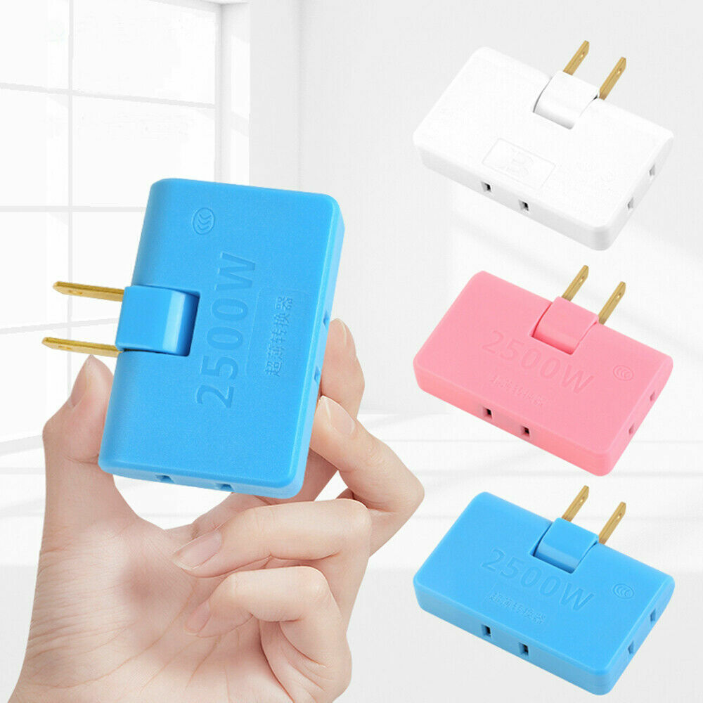 Power Converter 180 degrees Rotate Outlet Splitter Charger Socket Extension Plug