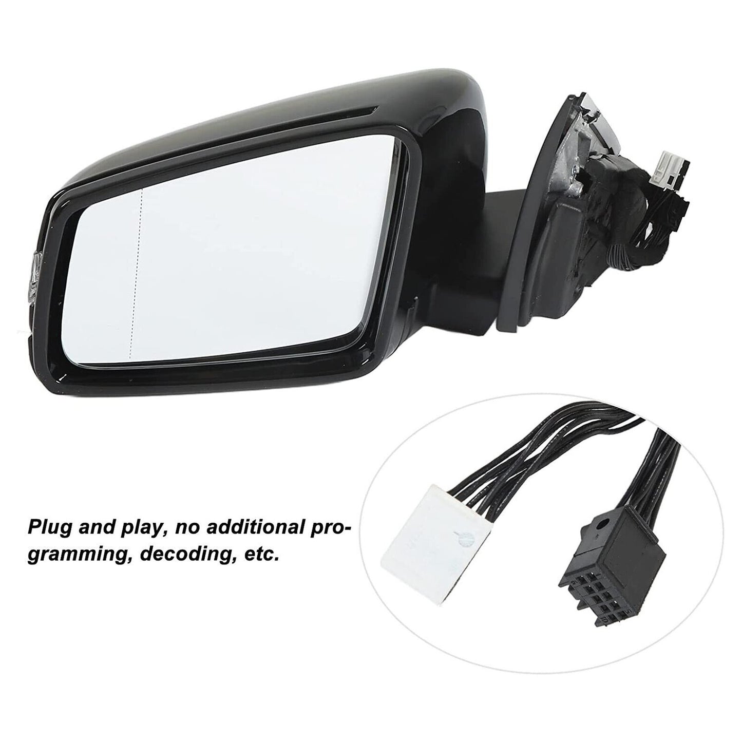 2x W204 Facelift Rear View Mirror fit for Mercedes-Benz Cclass C200 C180 C300